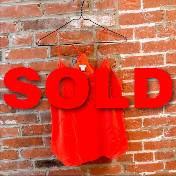 J. Crew Tops - J crew Orange Tank Top